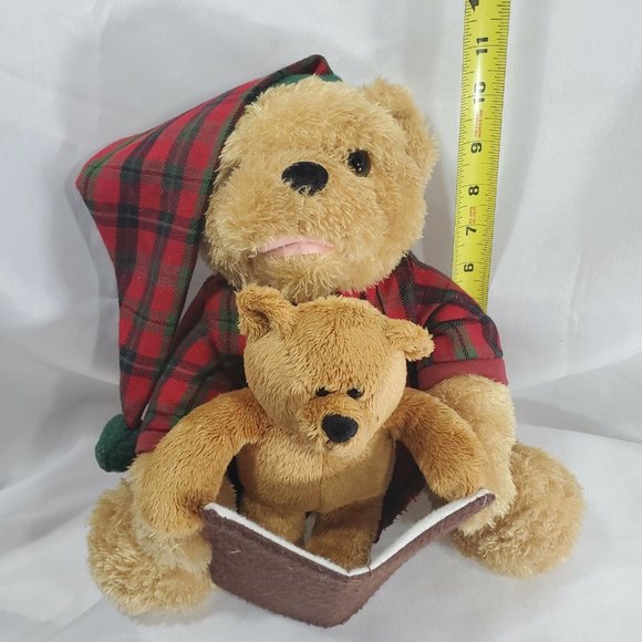 Night Before Christmas Storytime Bear animated Papa reads whole story to Son 10" - Picture 11 of 12